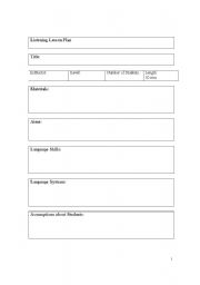 English worksheet: Form 