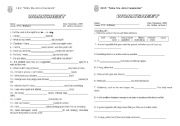 English Worksheet: GERUNDS AND VOCABULARY