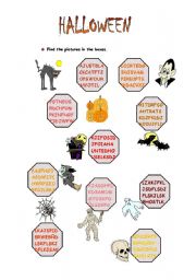 English worksheet: halloween 