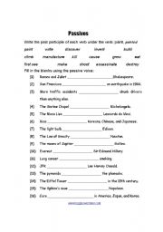 English Worksheet: passive