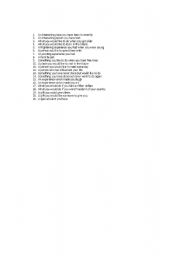 English Worksheet: Something to talk about