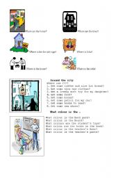 English worksheet: Where can I ...