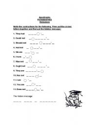 English Worksheet: Apostrophe