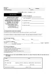 English Worksheet: test