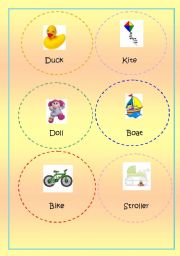 English worksheet: toys