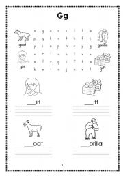 English Worksheet: gh wordsearch