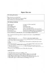 English Worksheet: Super Size Me