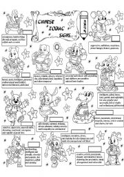English Worksheet: chinese zodiac signs