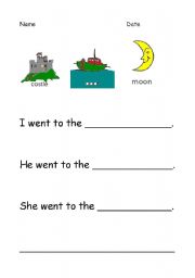 English worksheet: Sentence making