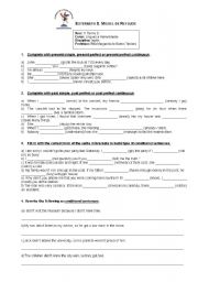 English Worksheet: Grammar revision sheet