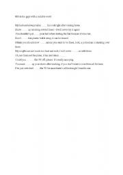 English Worksheet: phrasal werbs