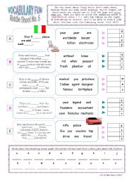 English Worksheet: RIDDLE SHEET NO. 5  TOPIC: FUN FACTS ABOUT ITALY  READING AND WRITING ACTIVITY  KEY INCLUDED!!