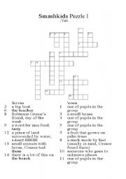English Worksheet: Smash puzzle for Smash 2 course