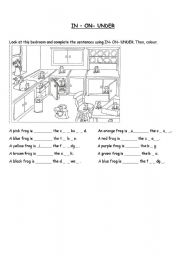 English Worksheet: Prepositions