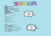 English worksheet: THE GAME OF LOVE by SANTANA