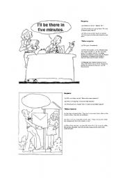 English Worksheet: cartoon