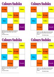 Colours sudoku