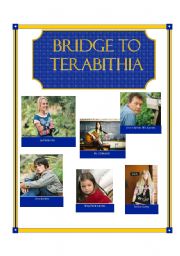 English Worksheet: Bridge to Terabithia Character Guide