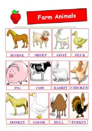 English Worksheet: farm animals (05.06.10)