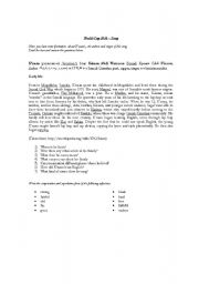 English Worksheet: waving flag intermediate level