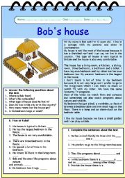 English Worksheet: Bobs house (06.06.10)