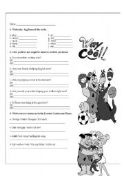 English Worksheet: Present Continuous