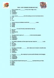 English Worksheet: Vocabulary