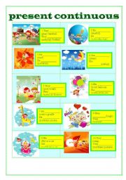 English Worksheet: PRESENT CONTINUOUS