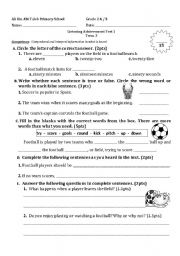 English Worksheet: Listening/Reading Comprehension