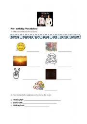 English Worksheet: M. Jackson- Hold My Hand