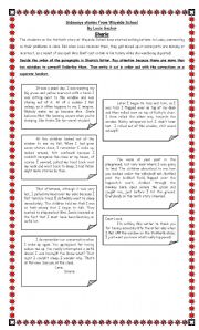 English Worksheet: Sideways stories from Wayside School - Sharie