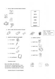 English Worksheet: Revision