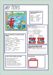 English Worksheet: MY TOYS