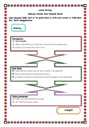 English worksheet: Sideways stories from Wayside School - Letter to Todd