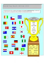 English Worksheet: World Cup South Africa 2010