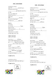 English Worksheet: Song - Crawl - Chris Brown