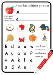 English Worksheet: ALPHABET