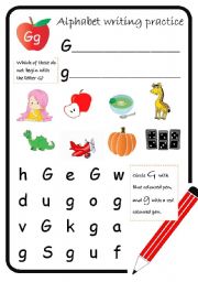 English Worksheet: ALPHABET