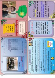 English Worksheet: End of the year minibook. ( fully editable)