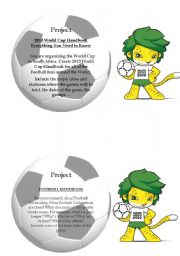 English Worksheet: World Cup 2010 PROJECTS