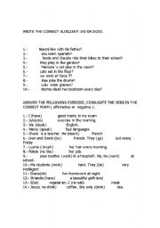 English Worksheet: Present Simple Exercises