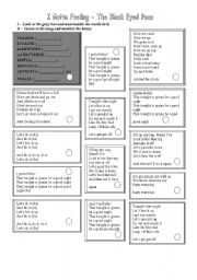 English Worksheet: I gotta Feeling  (Days of the week focus)