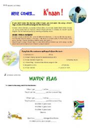 English Worksheet: Here comes... Knaan + 