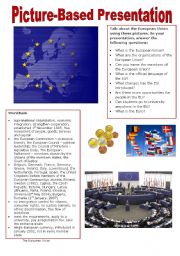 English Worksheet: Picture-based Presentation - The European Union