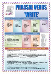 PHRASAL VERBS: WRITE