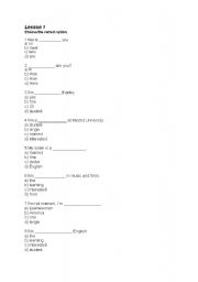 English worksheet: plurals