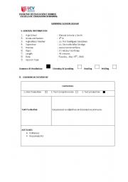 English Worksheet: LESSON PLAN - POSSESSIVE ADJECTIVES AND POSSESSIVE PRONOUNS