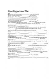 English worksheet: The Gingerbread man