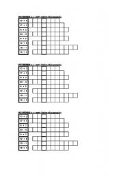 English worksheet: numbers 11-20