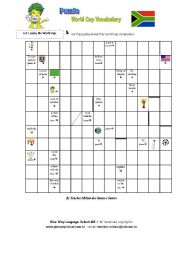 English Worksheet: World Cup -Puzzle
